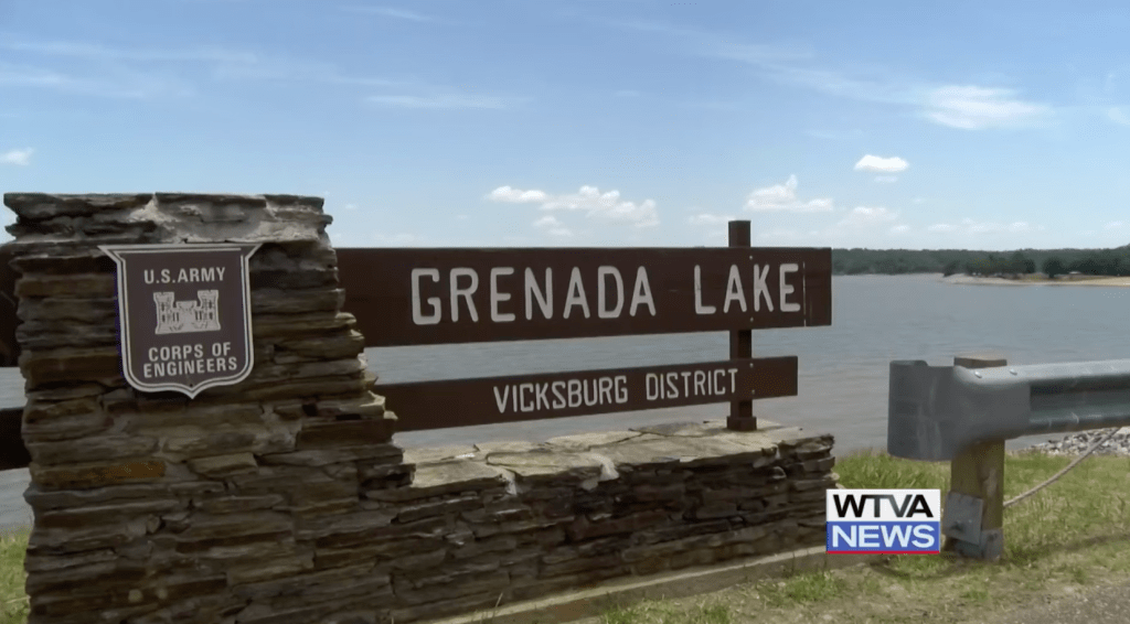 The two men headed to Grenada Lake in Mississippi with a local fishing guide, who led them out onto the water.